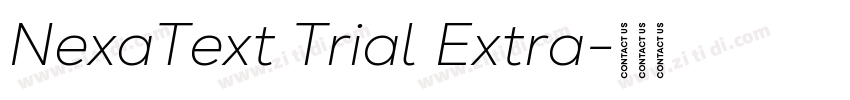 NexaText Trial Extra字体转换